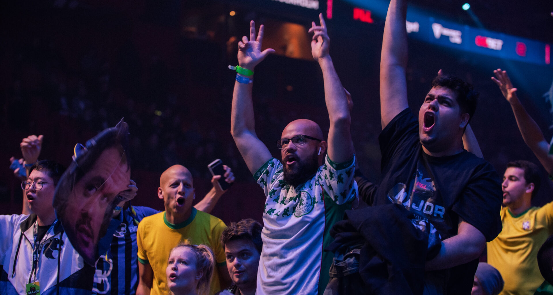 Crowd cheer during PGL Stockholm Major playoffs