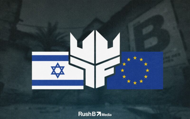 Israel and EU flag with "Finest" logo, the team that anarkez is the GM and captain of